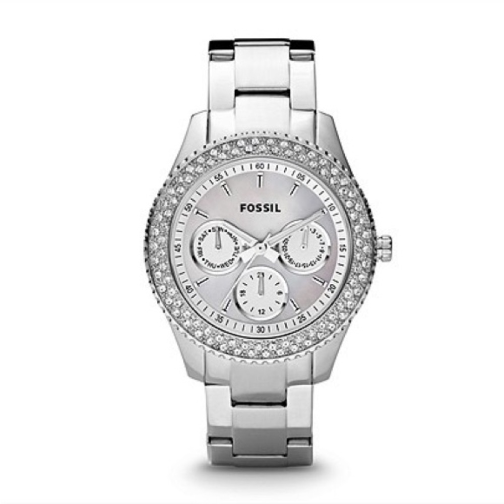Fossil Stella Multifunction Stainless Steel Silver Watch